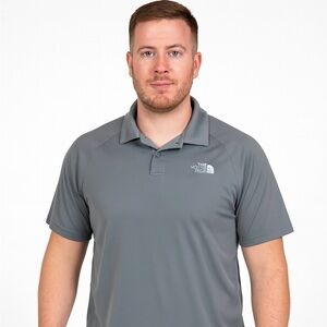 The North Face Men's Steel Gray Polo Shirt